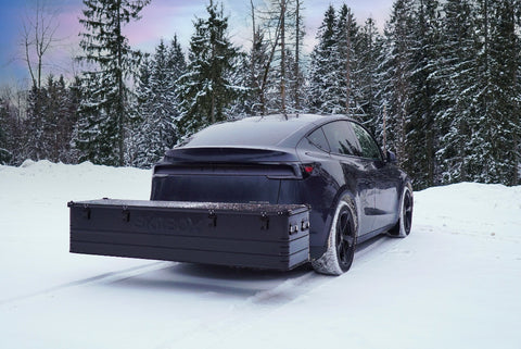 SKIIBOX – Tow Hitch Transport Box – Black